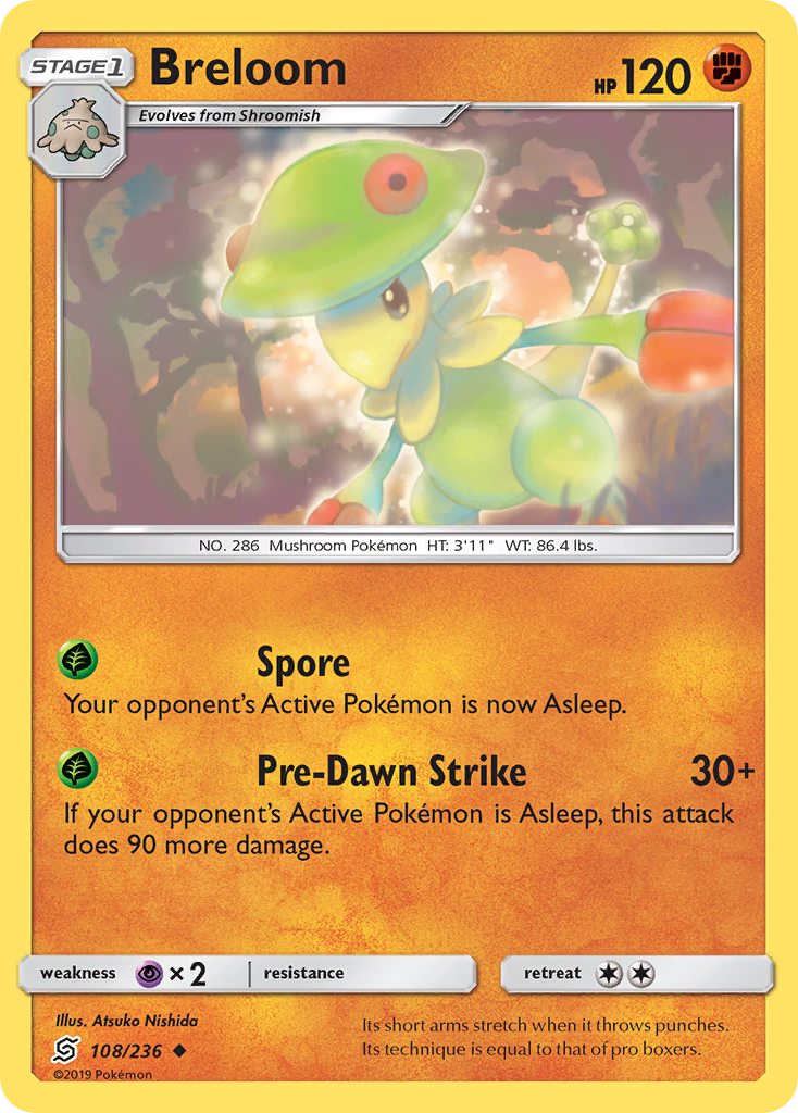 Breloom (108/236) [Sun & Moon: Unified Minds] | Black Swamp Games