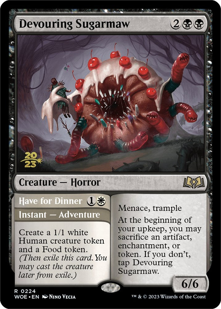 Devouring Sugarmaw // Have for Dinner(Promo Pack) [Wilds of Eldraine Promos] | Black Swamp Games