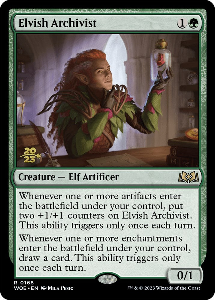 Elvish Archivist [Wilds of Eldraine Prerelease Promos] | Black Swamp Games