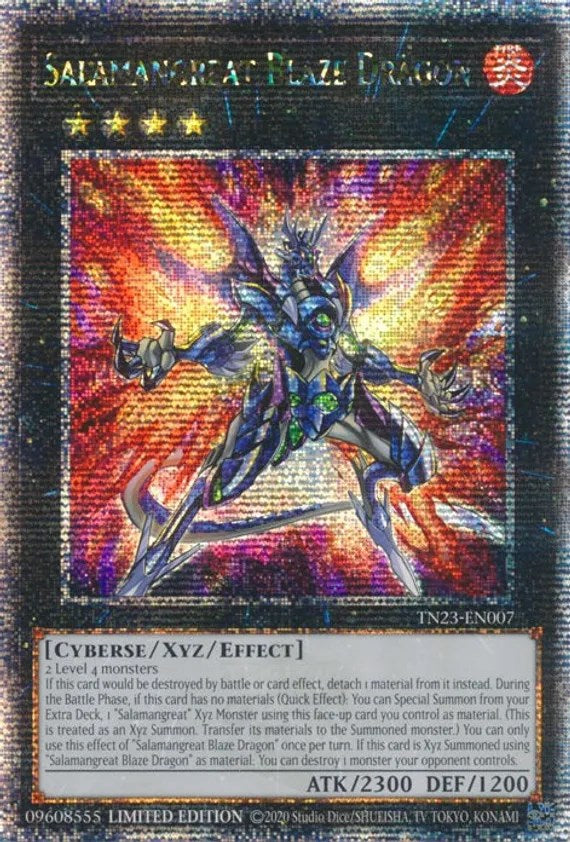 Salamangreat Blaze Dragon [TN23-EN007] Quarter Century Secret Rare | Black Swamp Games