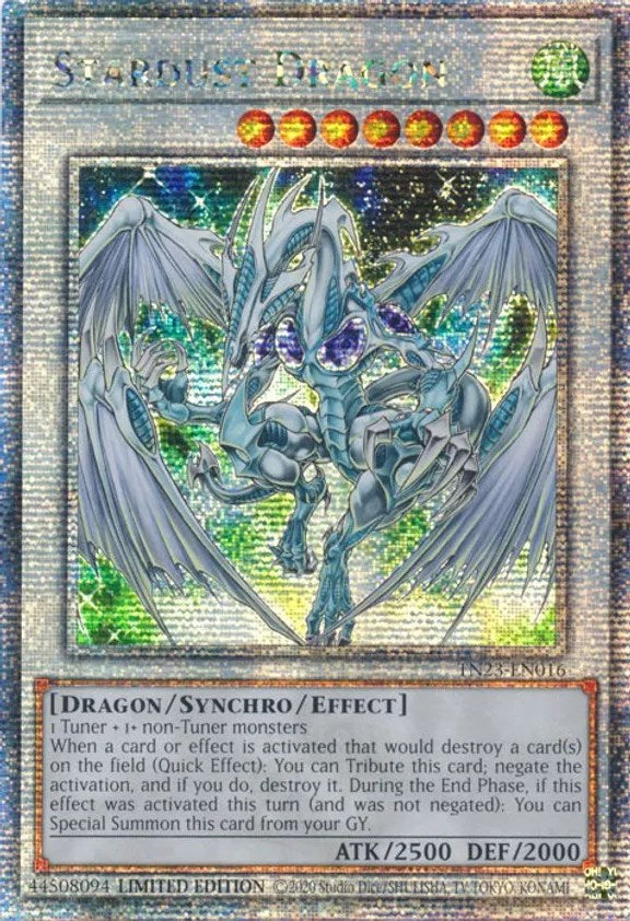 Stardust Dragon [TN23-EN016] Quarter Century Secret Rare | Black Swamp Games