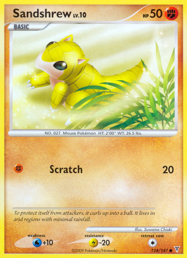 Sandshrew (124/147) [Platinum: Supreme Victors] | Black Swamp Games