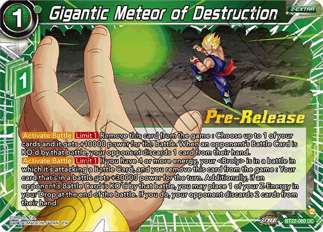 Gigantic Meteor of Destruction (BT22-060) [Critical Blow Prerelease Promos] | Black Swamp Games