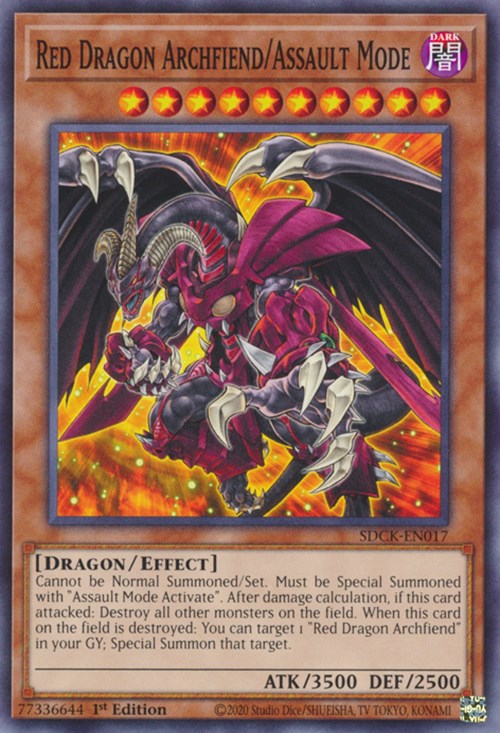 Red Dragon Archfiend/Assault Mode [SDCK-EN017] Common | Black Swamp Games