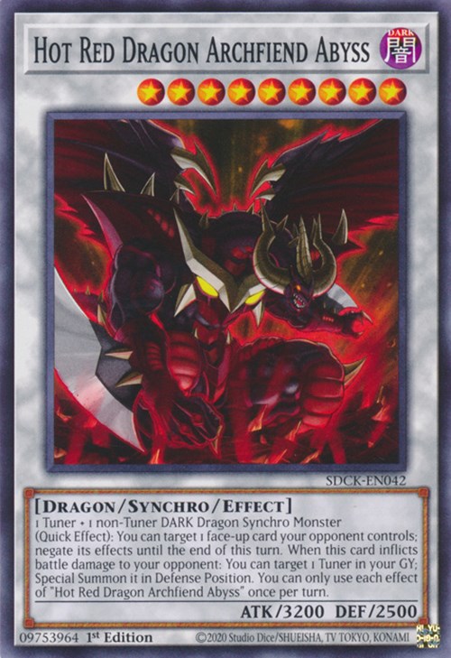 Hot Red Dragon Archfiend Abyss [SDCK-EN042] Common | Black Swamp Games