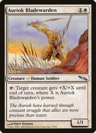 Auriok Bladewarden [Mirrodin] | Black Swamp Games