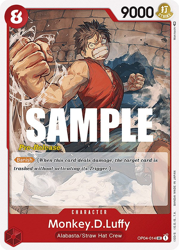 Monkey.D.Luffy [Kingdoms of Intrigue Pre-Release Cards] | Black Swamp Games