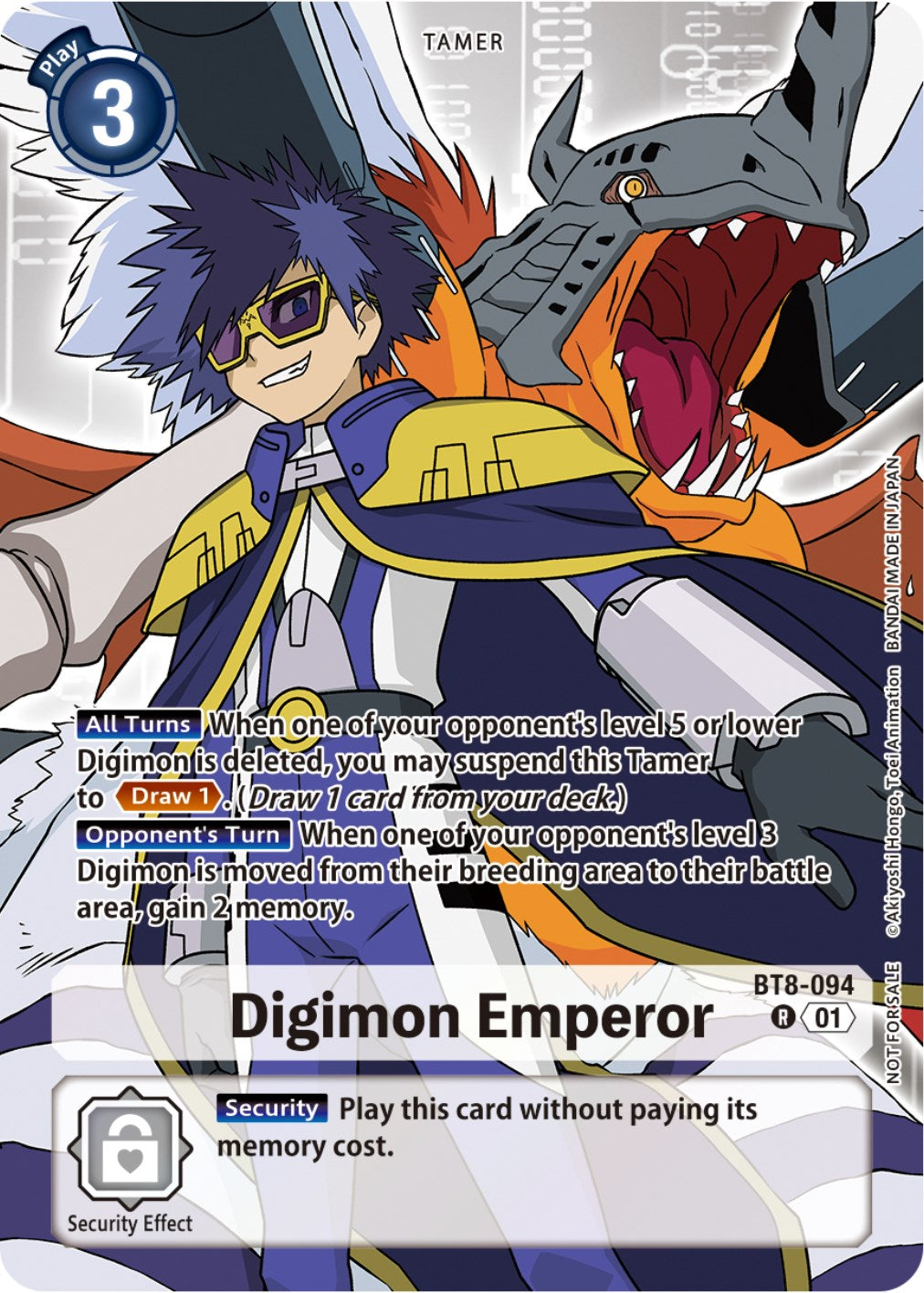 Digimon Emperor [BT8-094] (Tamer Party Pack -The Beginning-) [New Awakening] | Black Swamp Games
