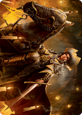 Seasoned Cathar Art Card (Gold-Stamped Signature) [Innistrad: Midnight Hunt Art Series] | Black Swamp Games