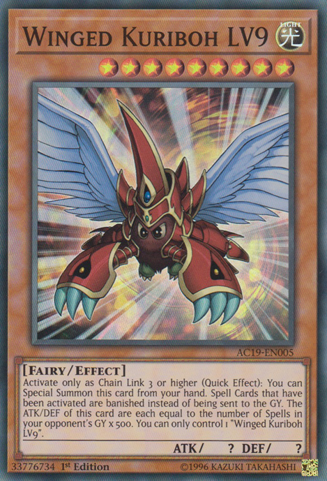 Winged Kuriboh LV9 [AC19-EN005] Super Rare | Black Swamp Games