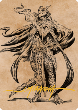 Lozhan, Dragons' Legacy Art Card (Gold-Stamped Signature) [Commander Legends: Battle for Baldur's Gate Art Series] | Black Swamp Games