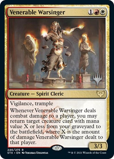 Venerable Warsinger (Promo Pack) [Strixhaven: School of Mages Promos] | Black Swamp Games