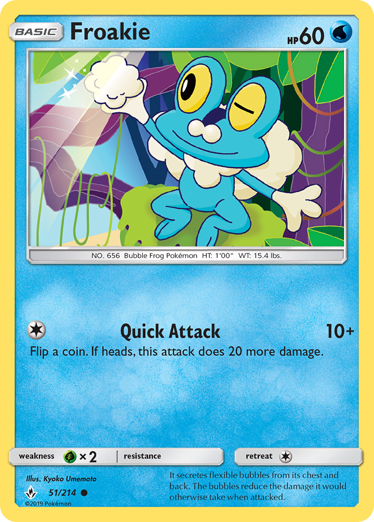 Froakie (51/214) [Sun & Moon: Unbroken Bonds] | Black Swamp Games