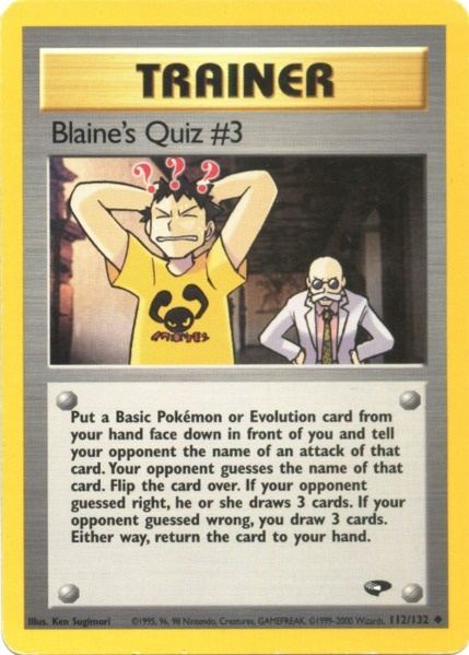 Blaine's Quiz #3 (112/132) [Gym Challenge Unlimited] | Black Swamp Games