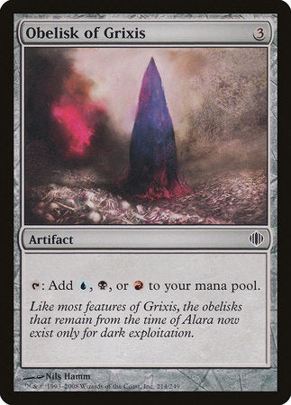 Obelisk of Grixis [Shards of Alara] | Black Swamp Games