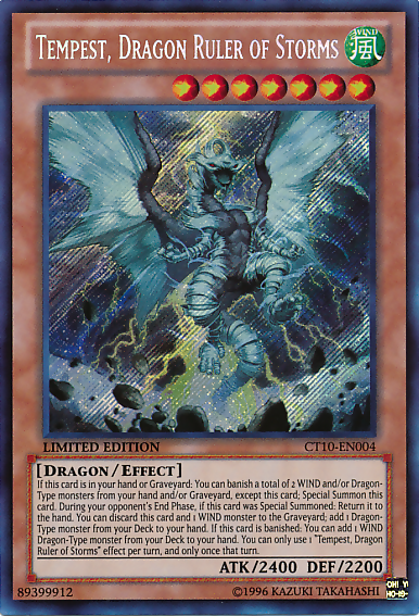 Tempest, Dragon Ruler of Storms [CT10-EN004] Secret Rare | Black Swamp Games