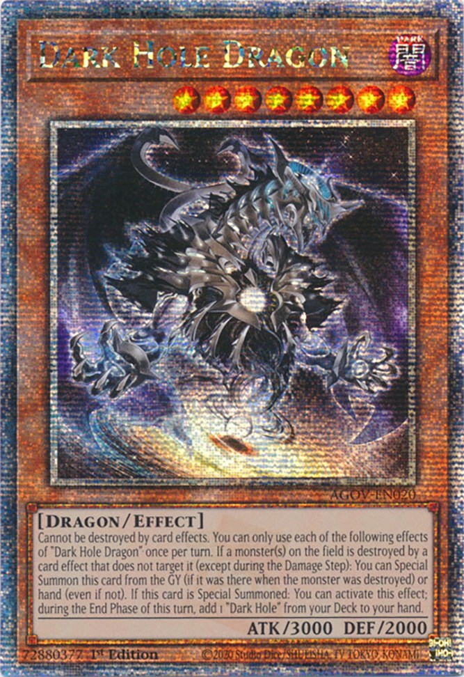 Dark Hole Dragon (Quarter Century Secret Rare) [AGOV-EN020] Quarter Century Secret Rare | Black Swamp Games