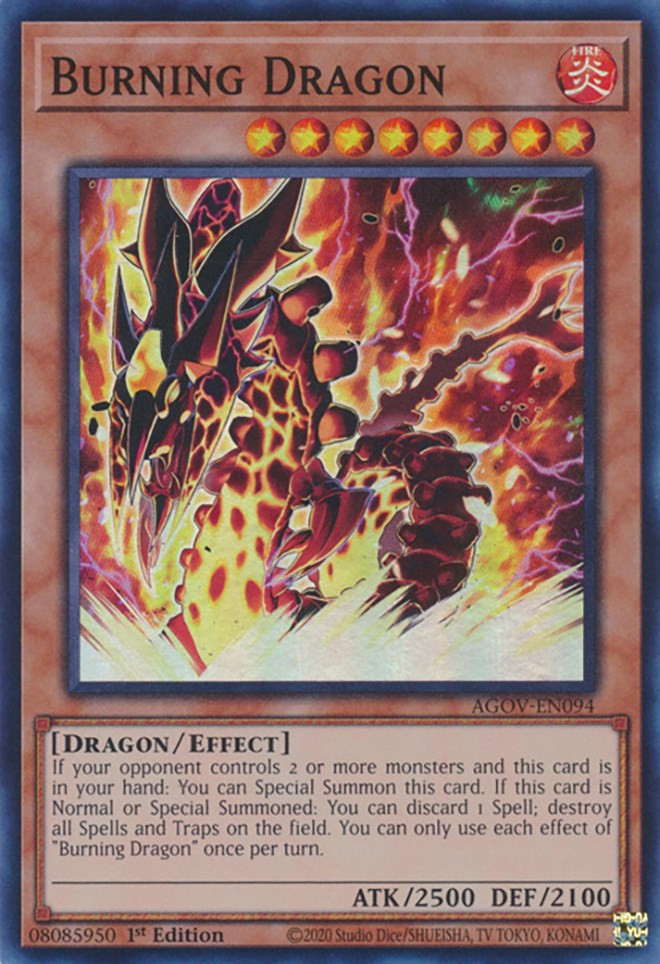 Burning Dragon [AGOV-EN094] Super Rare | Black Swamp Games