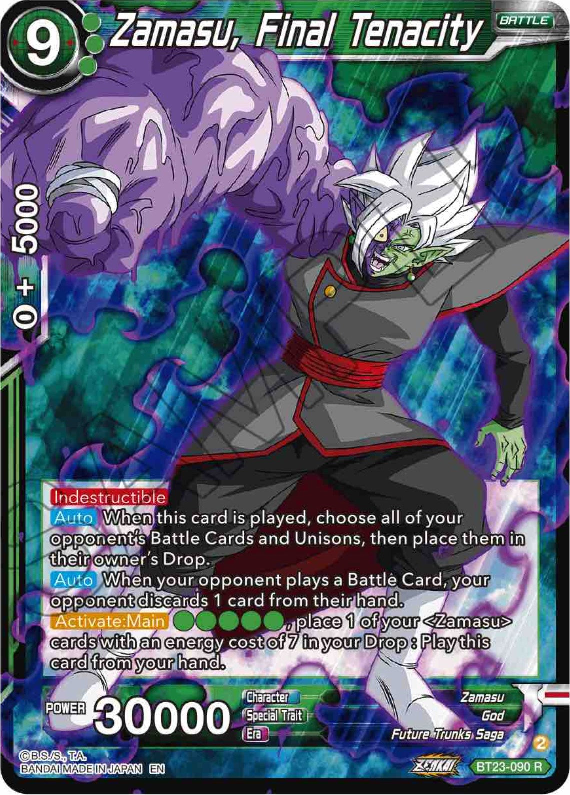 Zamasu, Final Tenacity (BT23-090) [Perfect Combination] | Black Swamp Games