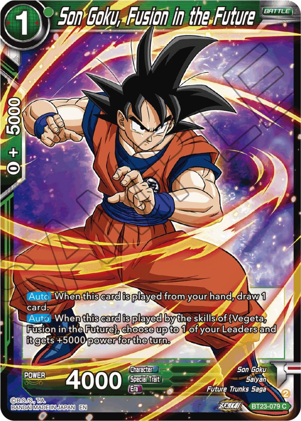 Son Goku, Fusion in the Future (BT23-079) [Perfect Combination] | Black Swamp Games