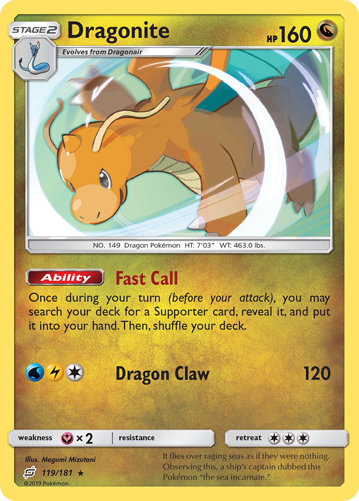 Dragonite (119/181) [Sun & Moon: Team Up] | Black Swamp Games