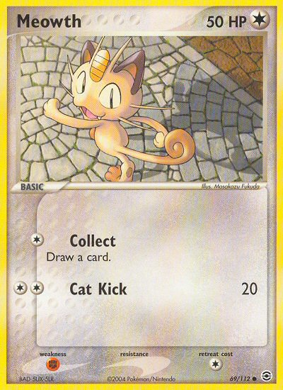 Meowth (69/112) [EX: FireRed & LeafGreen] | Black Swamp Games