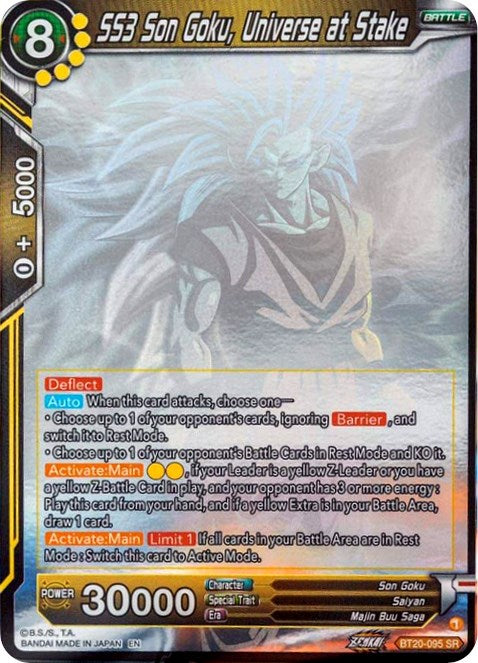 SS3 Son Goku, Universe at Stake (Hologram) (BT20-095) [Power Absorbed] | Black Swamp Games