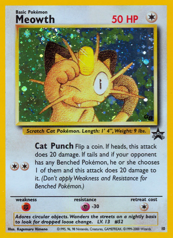 Meowth (10) [Wizards of the Coast: Black Star Promos] | Black Swamp Games