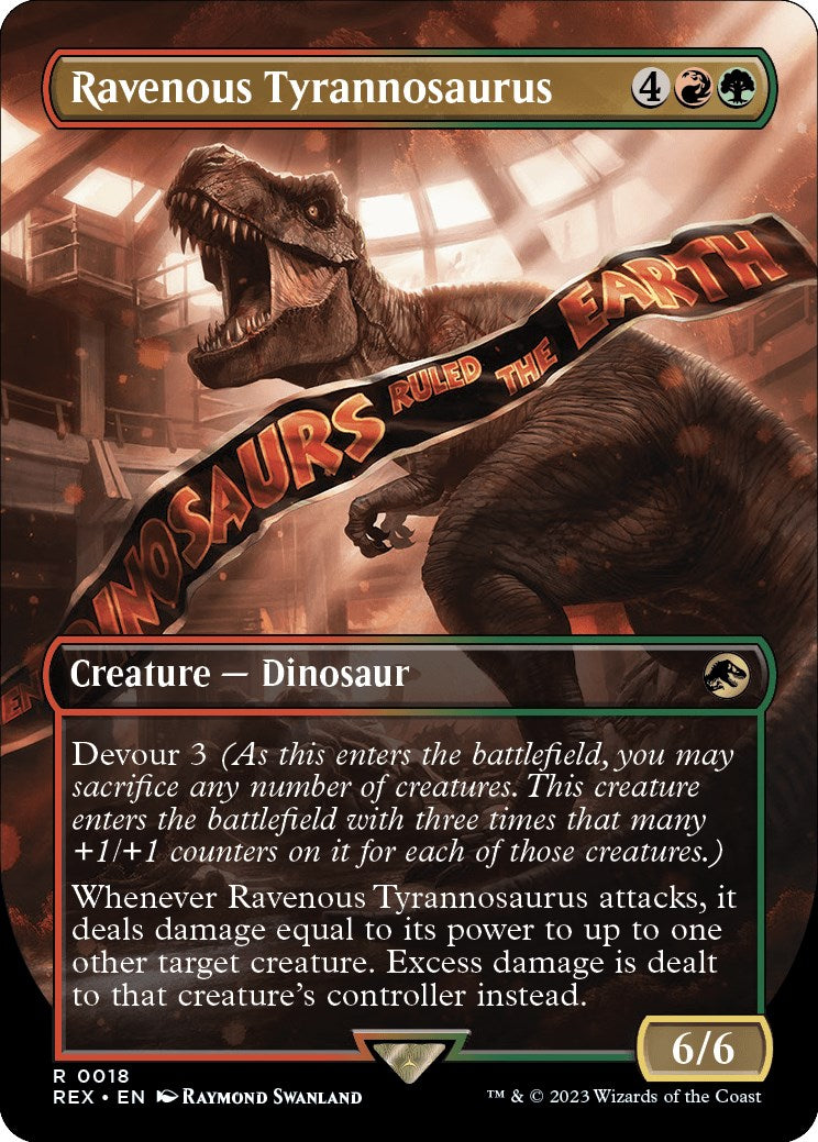 Ravenous Tyrannosaurus (Borderless) [Jurassic World Collection] | Black Swamp Games
