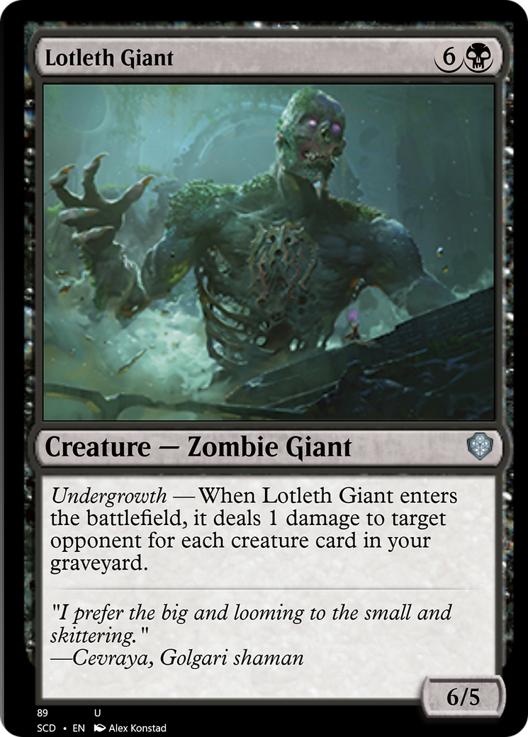 Lotleth Giant [Starter Commander Decks] | Black Swamp Games