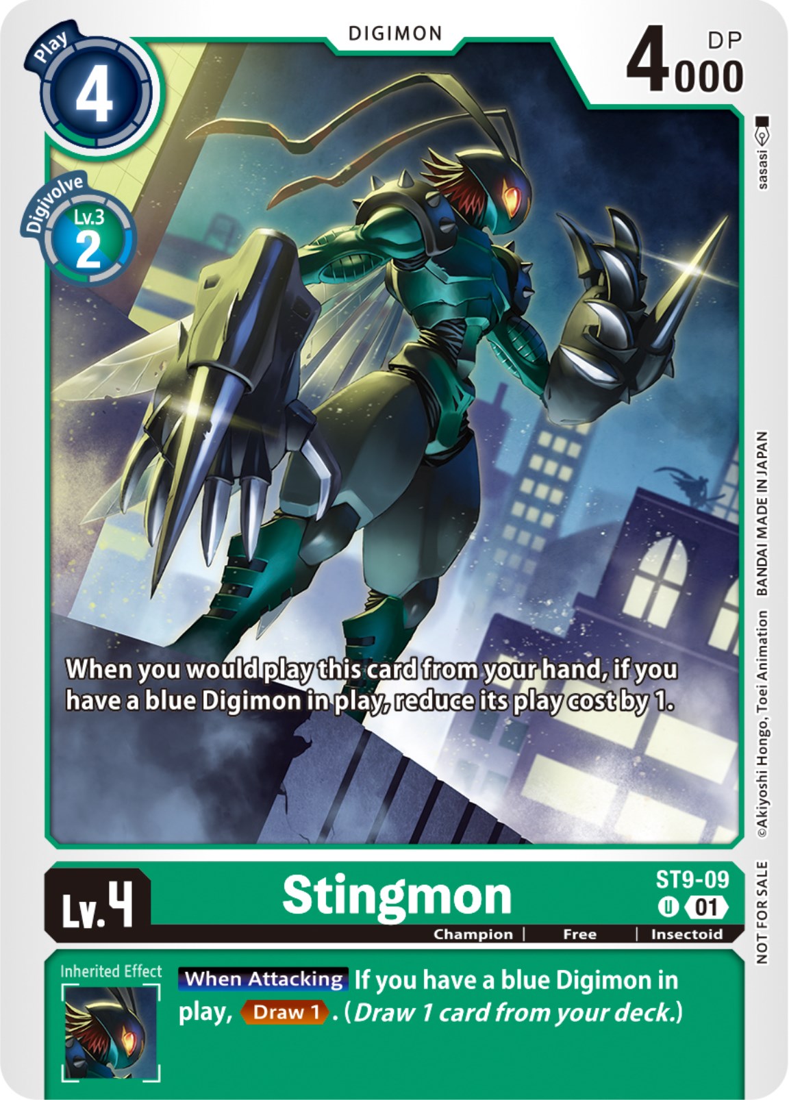 Stingmon [ST9-09] (NYCC 2023 Demo Deck) [Starter Deck: Ultimate Ancient Dragon] | Black Swamp Games