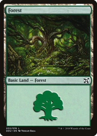 Forest (32) [Duel Decks: Elves vs. Inventors] | Black Swamp Games