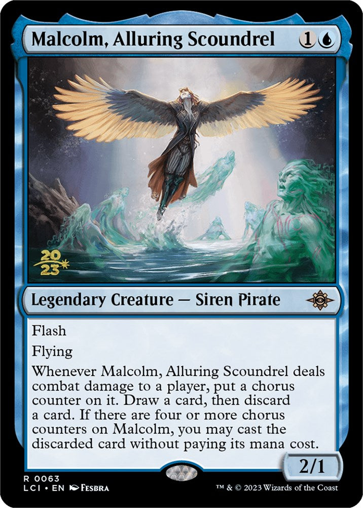 Malcolm, Alluring Scoundrel [The Lost Caverns of Ixalan Prerelease Cards] | Black Swamp Games