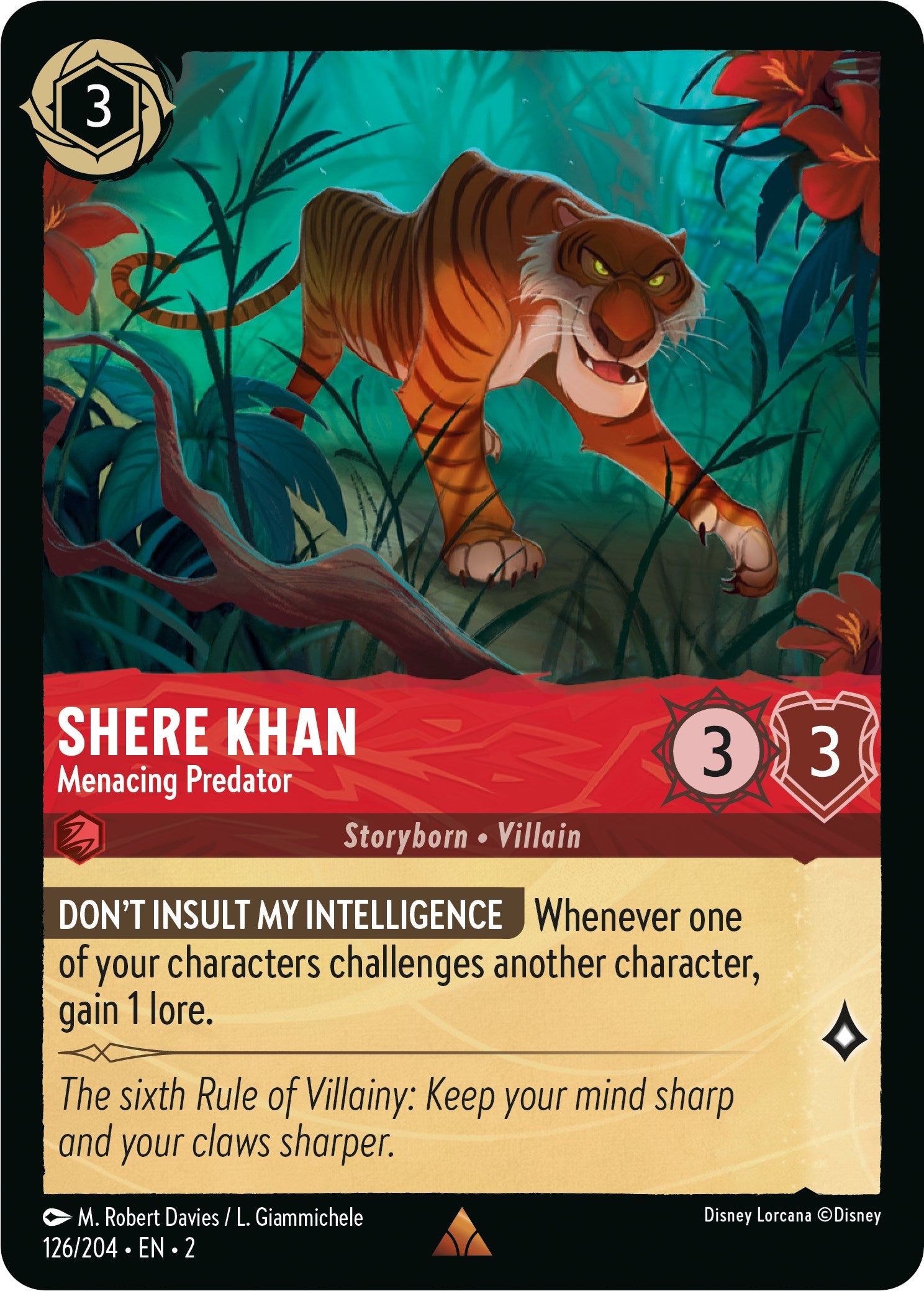 Shere Khan - Menacing Predator (126/204) [Rise of the Floodborn] | Black Swamp Games