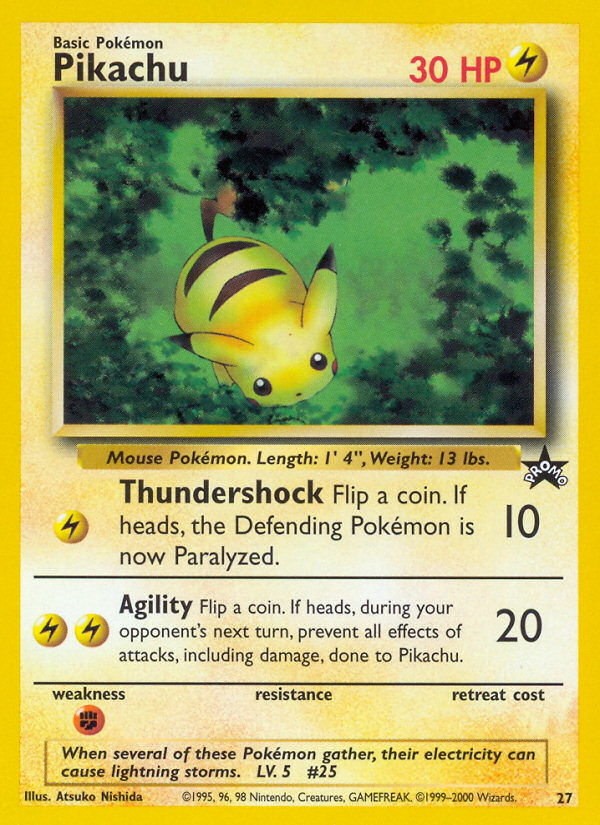 Pikachu (27) [Wizards of the Coast: Black Star Promos] | Black Swamp Games