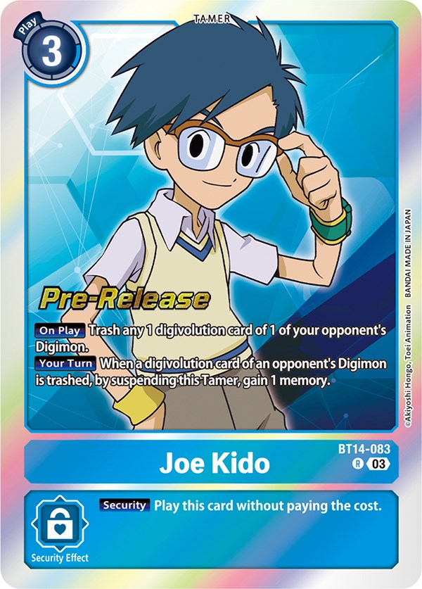 Joe Kido [BT14-083] [Blast Ace Pre-Release Cards] | Black Swamp Games