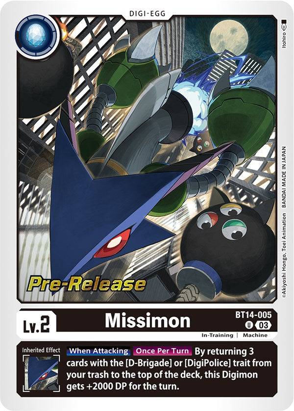 Missimon [BT14-005] [Blast Ace Pre-Release Cards] | Black Swamp Games