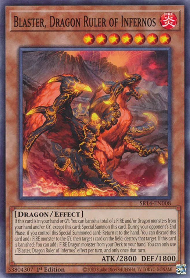 Blaster, Dragon Ruler of Infernos [SR14-EN008] Common | Black Swamp Games