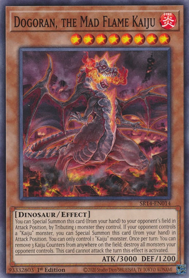 Dogoran, the Mad Flame Kaiju [SR14-EN014] Common | Black Swamp Games