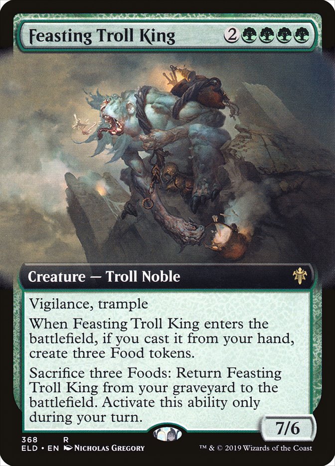 Feasting Troll King (Extended Art) [Throne of Eldraine] | Black Swamp Games