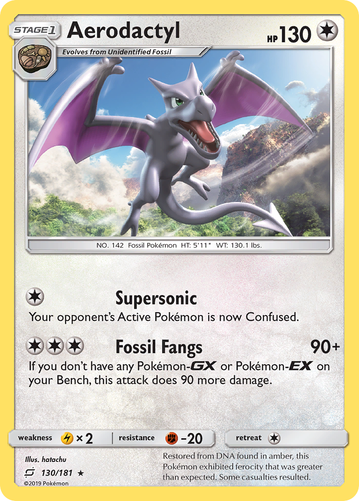 Aerodactyl (130/181) [Sun & Moon: Team Up] | Black Swamp Games