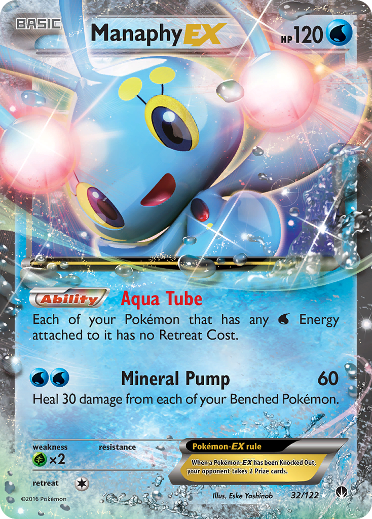 Manaphy EX (32/122) [XY: BREAKpoint] | Black Swamp Games