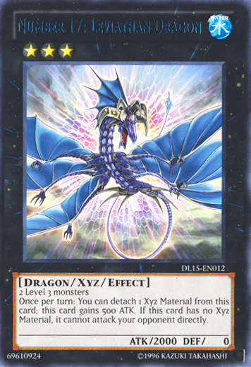 Number 17: Leviathan Dragon (Blue) [DL15-EN012] Rare | Black Swamp Games