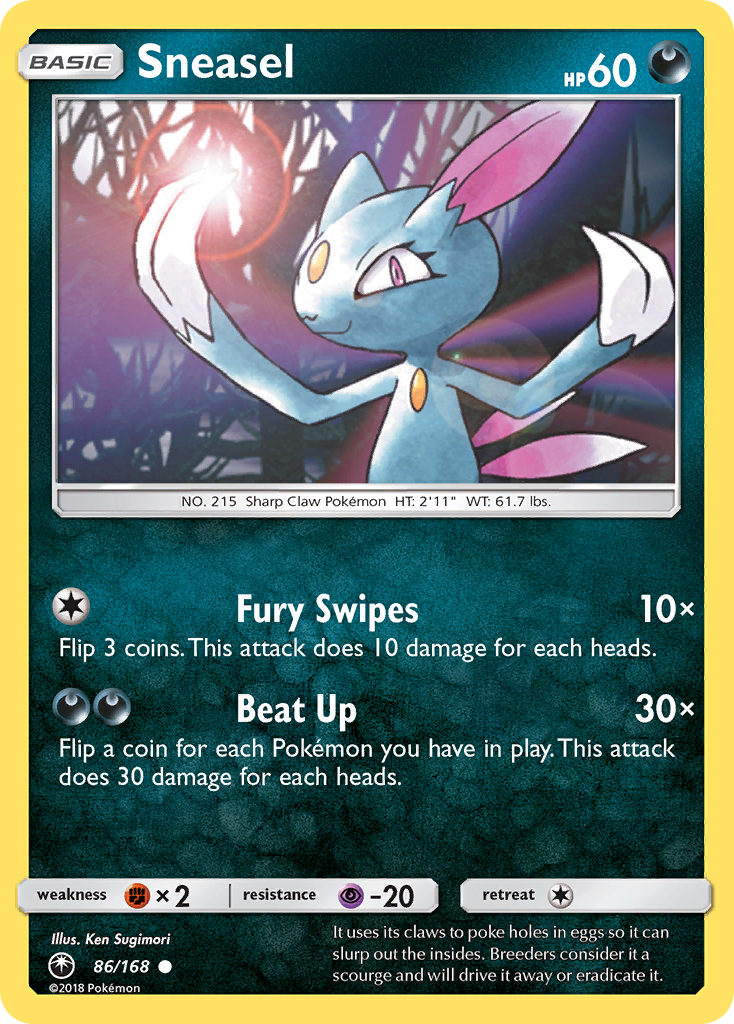 Sneasel (86/168) [Sun & Moon: Celestial Storm] | Black Swamp Games