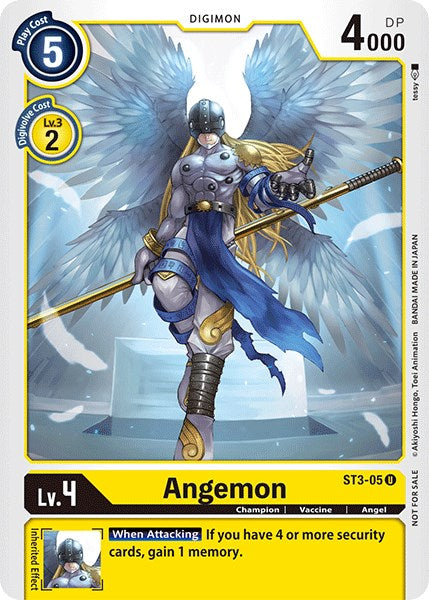 Angemon [ST3-05] (Official Tournament Pack Vol.3) [Starter Deck: Heaven's Yellow Promos] | Black Swamp Games