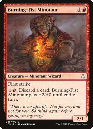 Burning-Fist Minotaur [Hour of Devastation] | Black Swamp Games