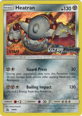 Heatran (SM96) (Staff Prerelease Promo) [Sun & Moon: Black Star Promos] | Black Swamp Games