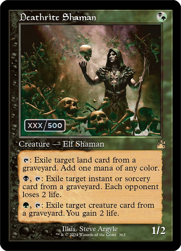 Deathrite Shaman (Retro) (Serialized) [Ravnica Remastered] | Black Swamp Games