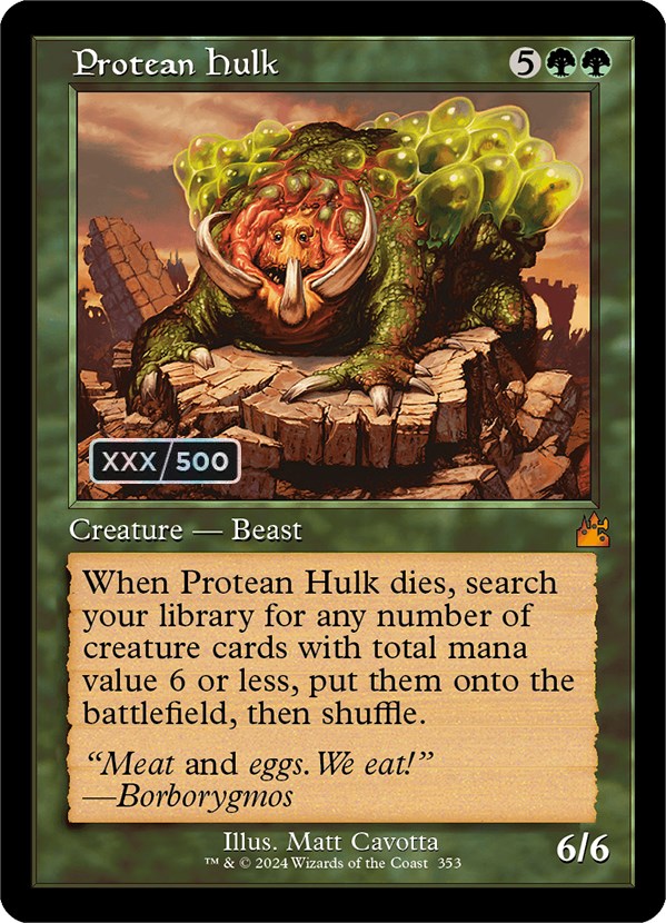 Protean Hulk (Retro) (Serialized) [Ravnica Remastered] | Black Swamp Games