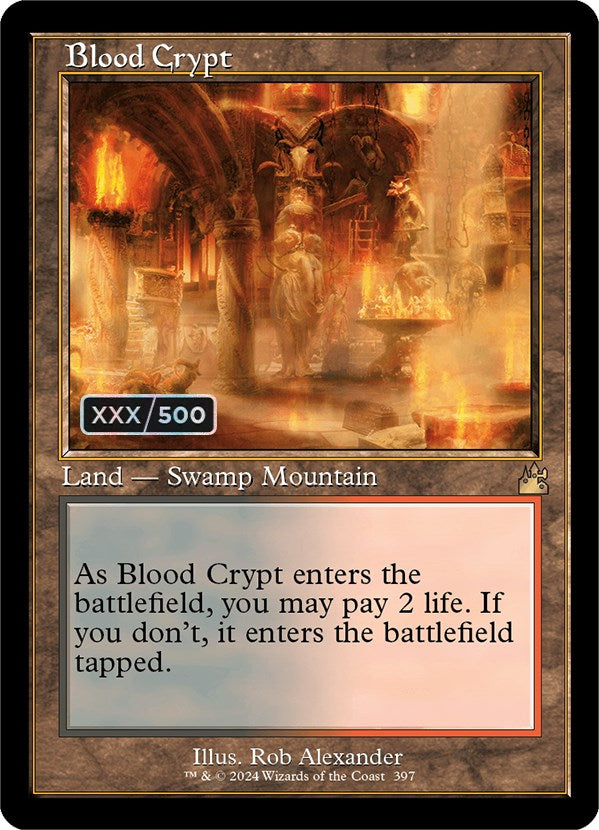 Blood Crypt (Retro) (Serialized) [Ravnica Remastered] | Black Swamp Games